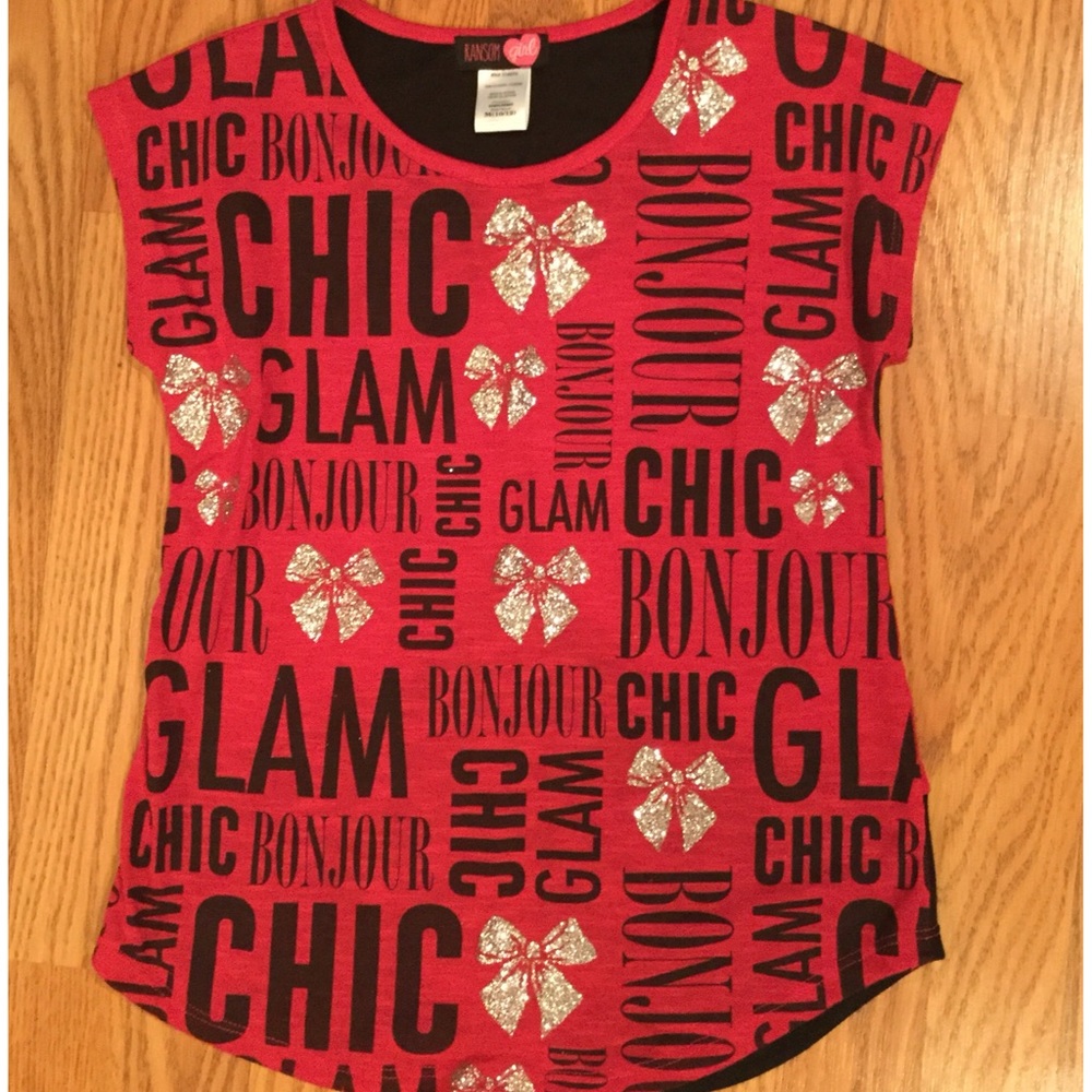 Ransom Girl Top, Girls size M 10/12